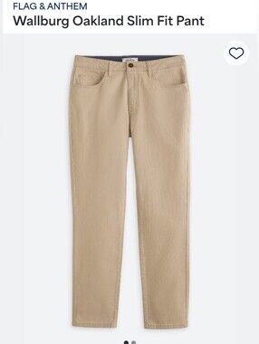 Flag & Anthem Wallburg Oakland Slim Fit Chino - Tan